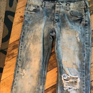 Acid wash jeans